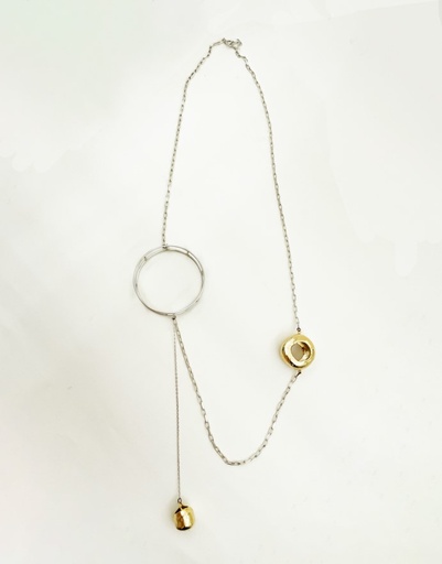 [FFA01091] Round Rollercoaster Necklace