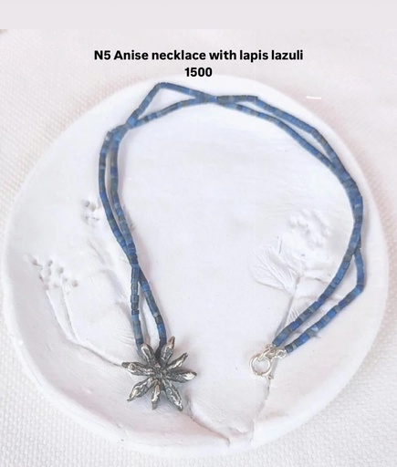 [BJE01020] N5 Anise Necklace With lapis Lazuli