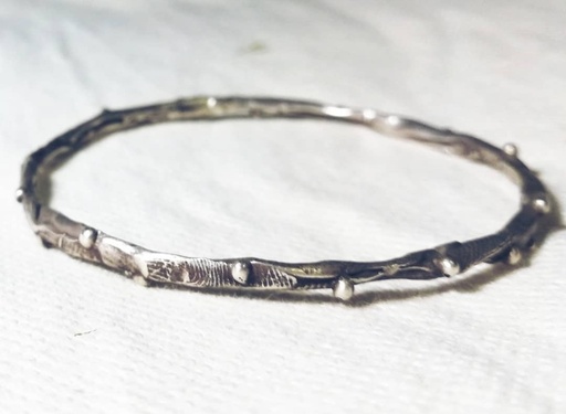 [BJE01022] B2 Sterling Silver Bracelet with Beads