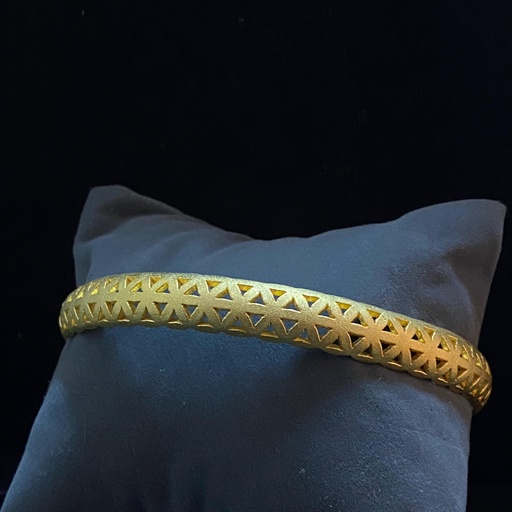 [NJE01038] The Pursuit Solid Bangle Matte Gold