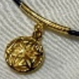 [NJE01039] The Mother Seed Shiny Gold with Matte Gold underneath