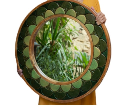 [EBC03001] Lotus Mirror (Yellow)