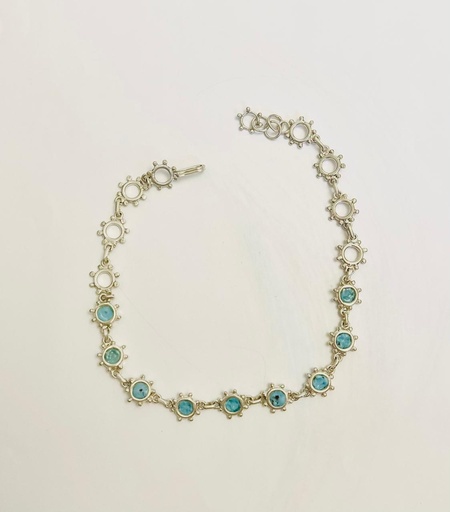 [BJE01036] N8 Circle en blue chocker 