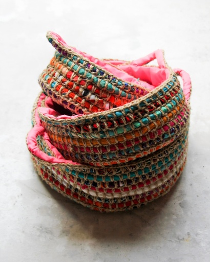 [KEN03001] Fabric Baskets (Set of 3)
