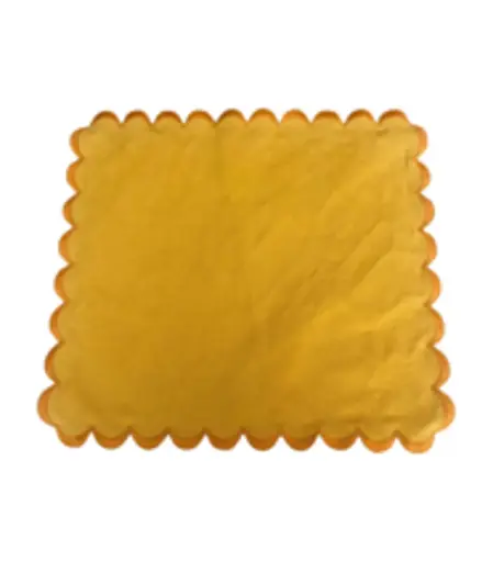 [MAQ06182] Yellow scallop placemats set of 6