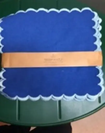 [MAQ06183] Blue scallop placemats set of 6