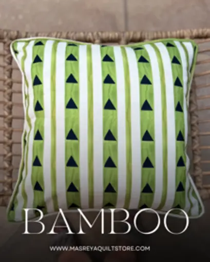 [MAQ03195] Cushions bambo striped   