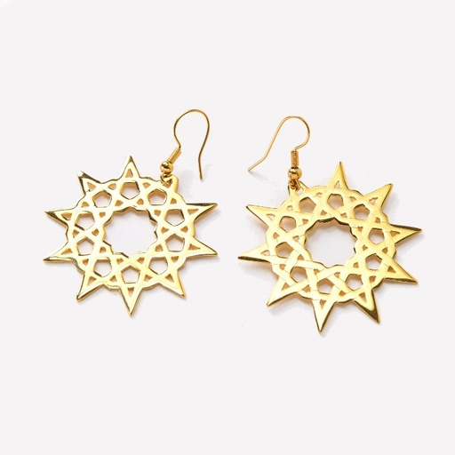 [MIS01003] Soutra Single Sun Star Earrings