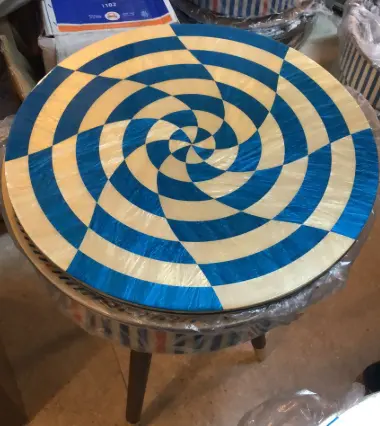 [RFE07058] Spiral Table (Blue)