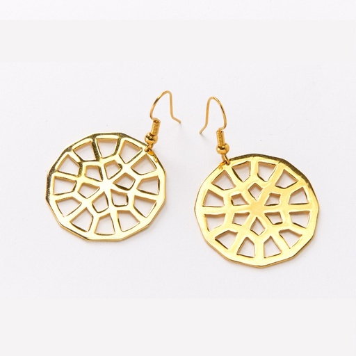 Soutra Earrings: Eightfold Round Emanation