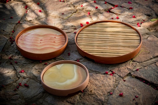 [OME03008] Alabaster Cheese Platter