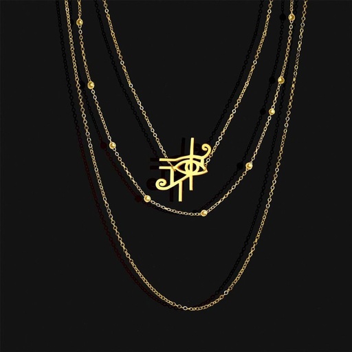 [SPJ01003] Eye Of Horus Necklace (Layered)
