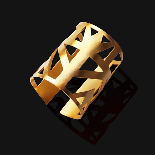 Lotus Cuff Bracelet