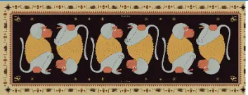 [STY06135] Baboon Scarf 
