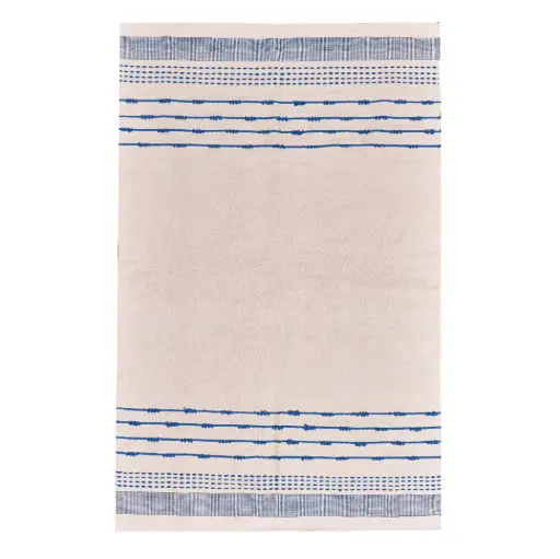 [KUF08032] Textured Cotton Kilim Carpet (160*230cm)