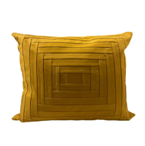 [C005 mustard] Prymids velvet  cushions 