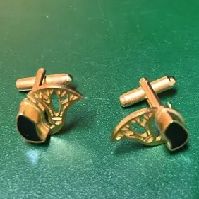 [SPJ01142] Lotus Ruby Cufflinks 