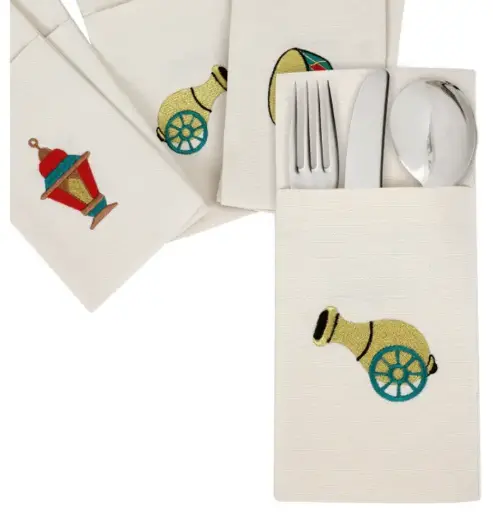 [1586C] Wahawee Colours Cutlery Sleeves  - Set of 6