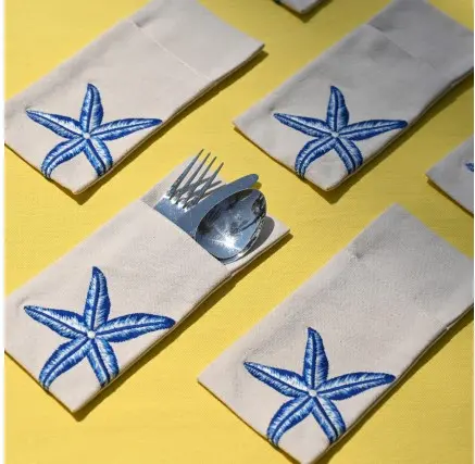 [1454BL] Starfish Cutlery set of six