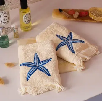 [1305OB] Starfish Set of 2 towels 30*30