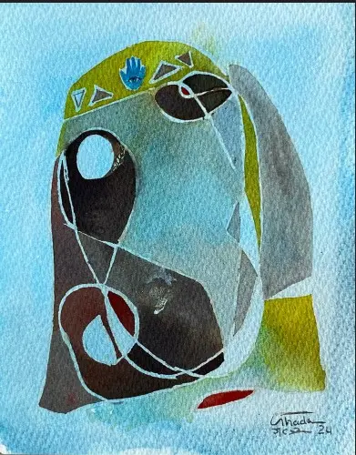 [GEM05072] #31 Wedding 20*15 CM Ink on cotton paper