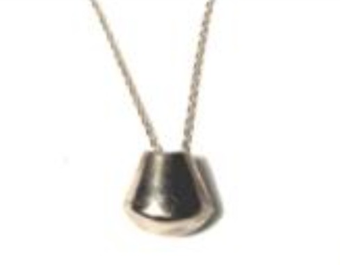[FFA01028] Half Round Bubble Form Necklace (SHORT)