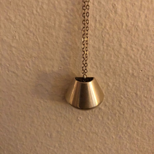 [FFA01028] Half Round Bubble Form Necklace