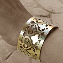 Floral Geometric Pattern Bracelet