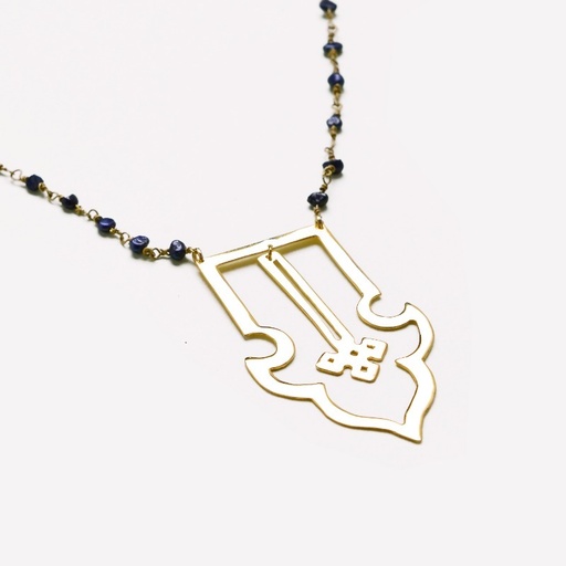 [MIS01067] Qaitbey Crenellation Beaded Necklace