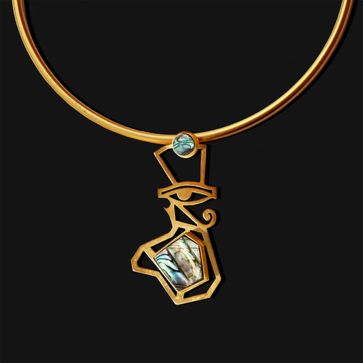 [SPJ01038] Eye of Horus Galaxy Collier Chocker