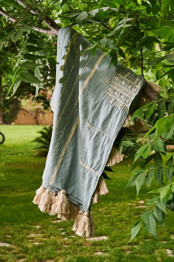 [BHA06034] Bedspread Double with Embroidery