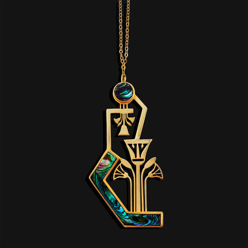 [SPJ01055] Lotus Nile crystals necklace