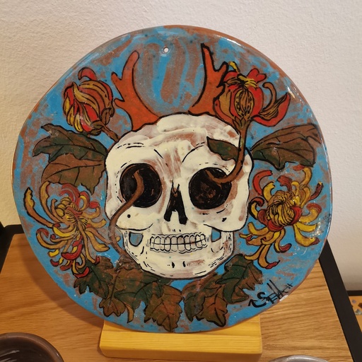 [STJ05005] Skull Ceramic Tile