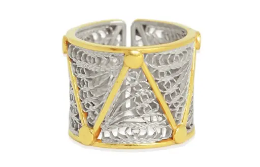 Triangles Filigree Ring
