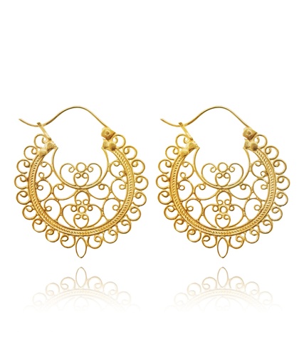 Filigree Go East Earrings