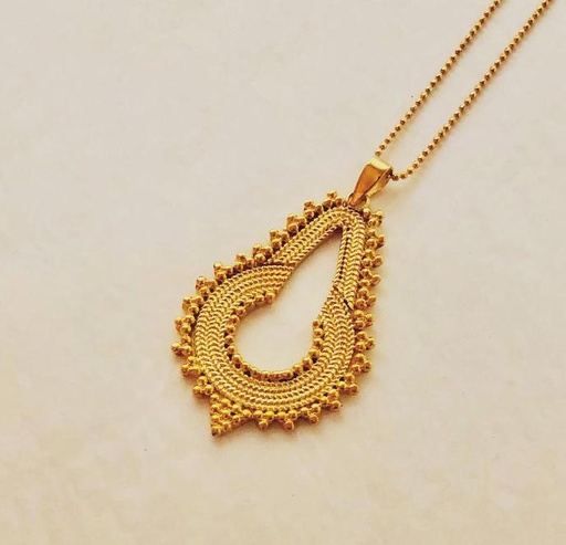 [YWS01014] Filigree Key Chain Necklace