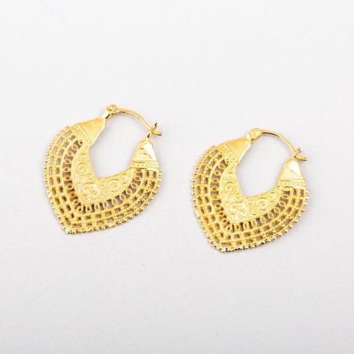 [YWS01019] Filigree Heart Earrings