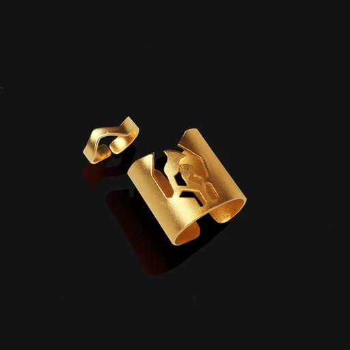 [SPJ01056] Lotus with Knuckle Ring