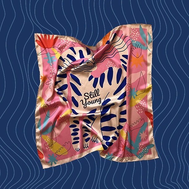 Blue Stripes Cat Bandana