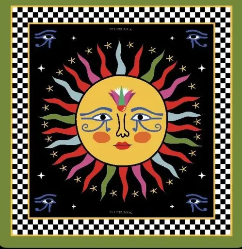 [STY06010] Ancient Yellow Sun Bandana