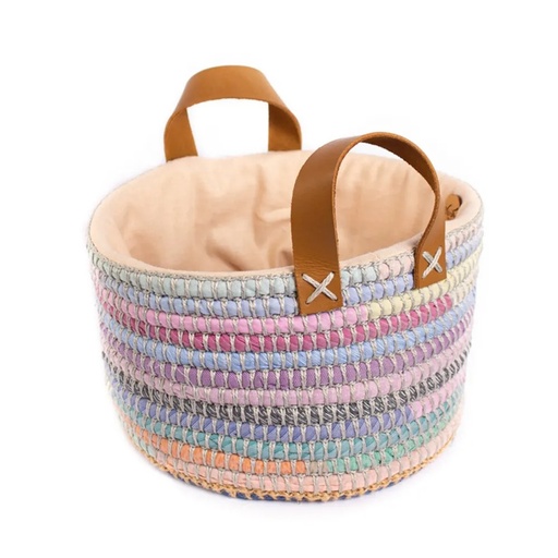 [KEN02019] Tall Basket with handle 27cm