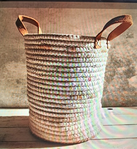 [KEN02019] Tall Room Basket with handle 27cm